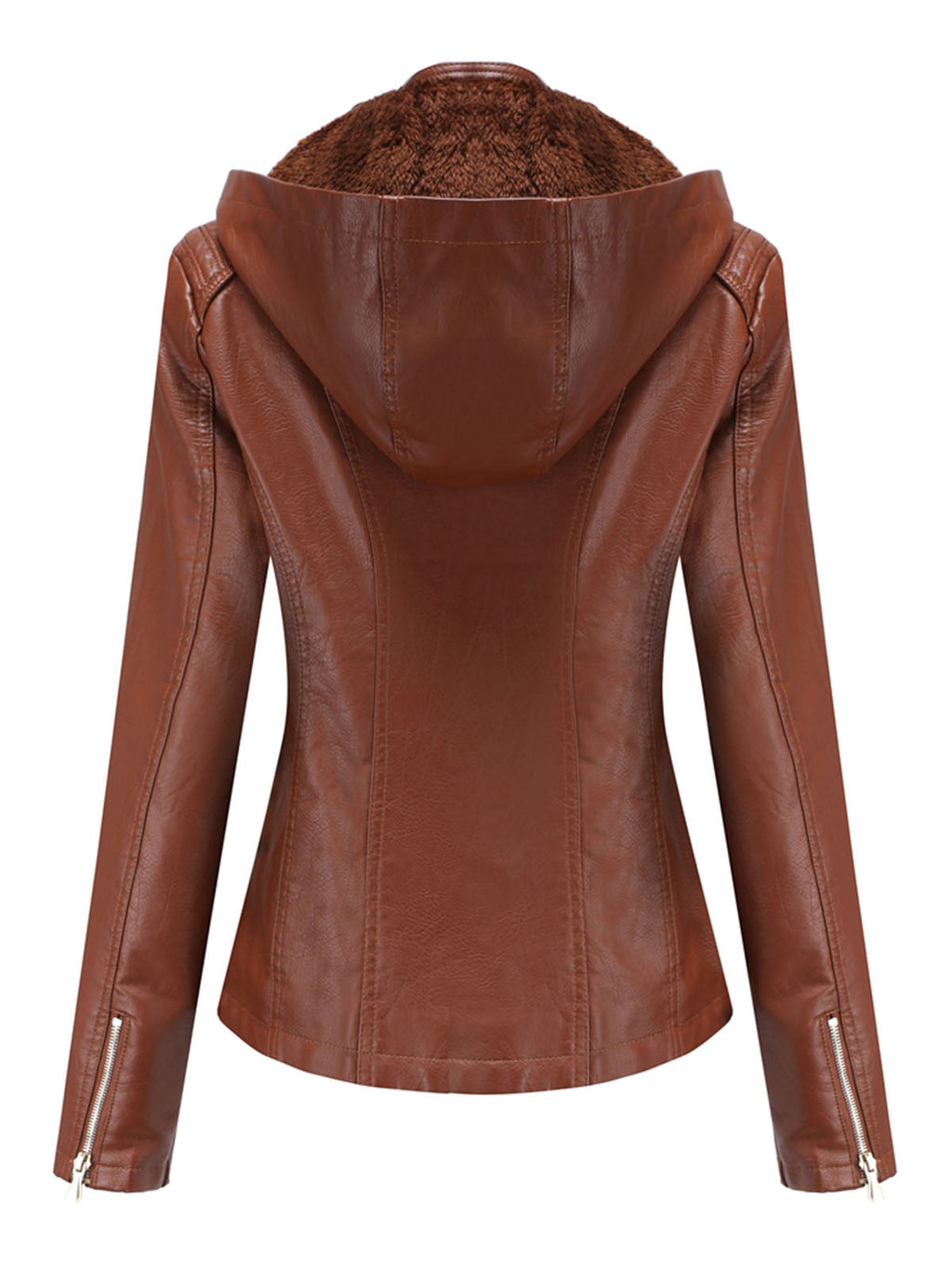 Street Winter Outfits Long Sleeve PU Leather