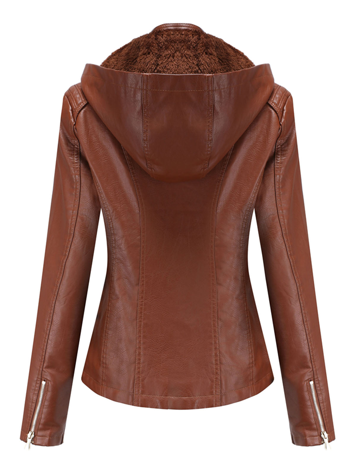 Street Winter Outfits Long Sleeve PU Leather