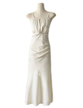White Spaghetti Strap Bodycon Dress Wedding Party Dress