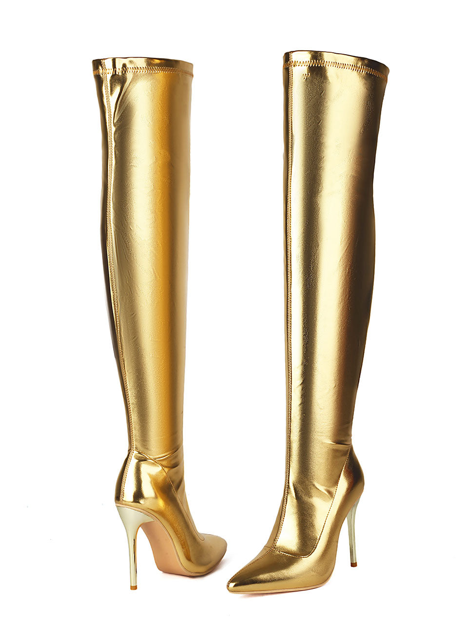 10CM Pointed Toe High Stiletto Heel Over The Knee Warm Boots