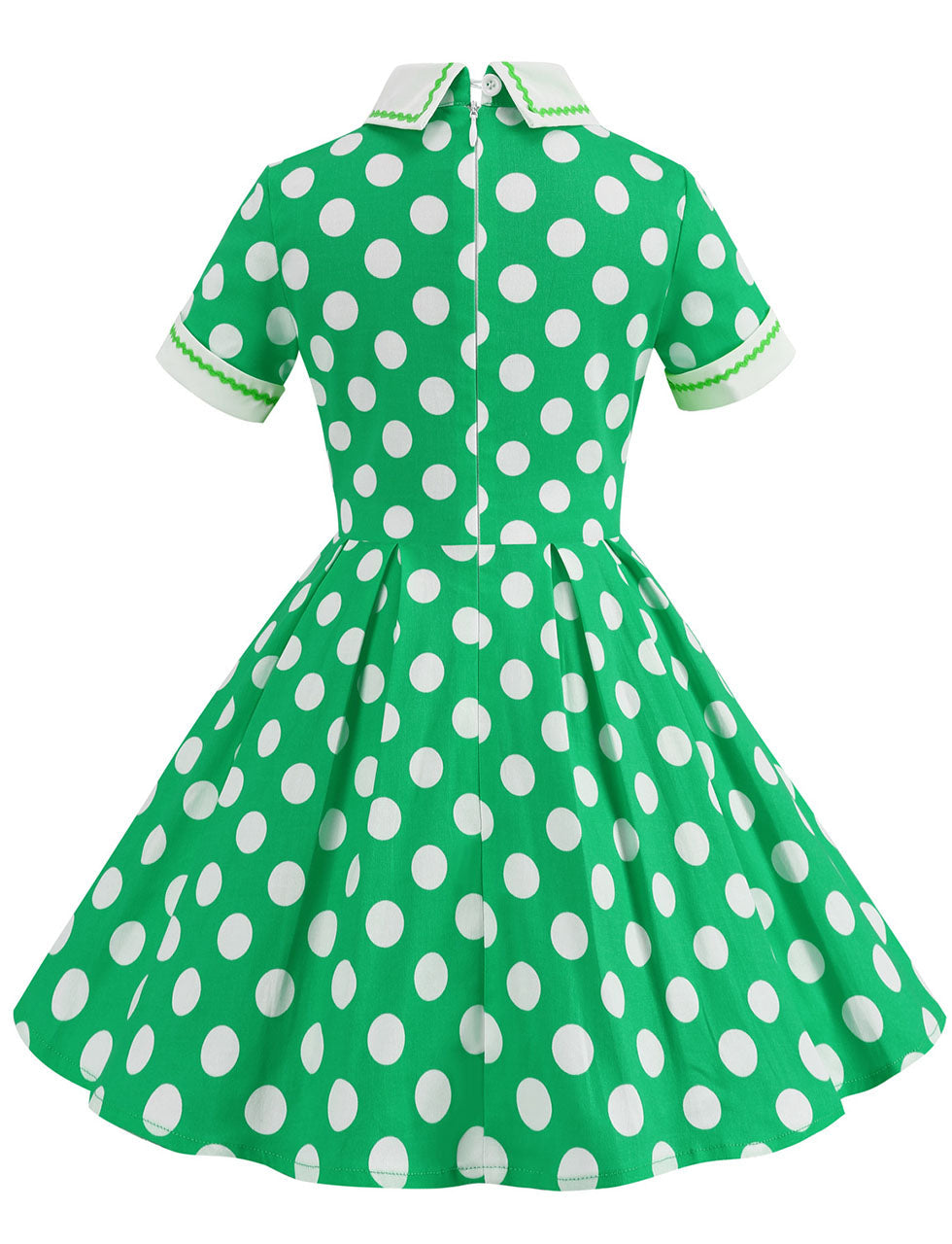 Kids Little Girls' Dress Polka Dots Peter Pan Collar 1950S Dress