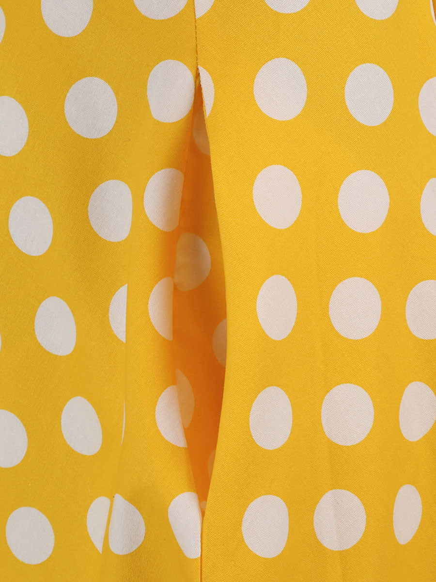 Polka Dots Peter Pan Collar 1950S Dress