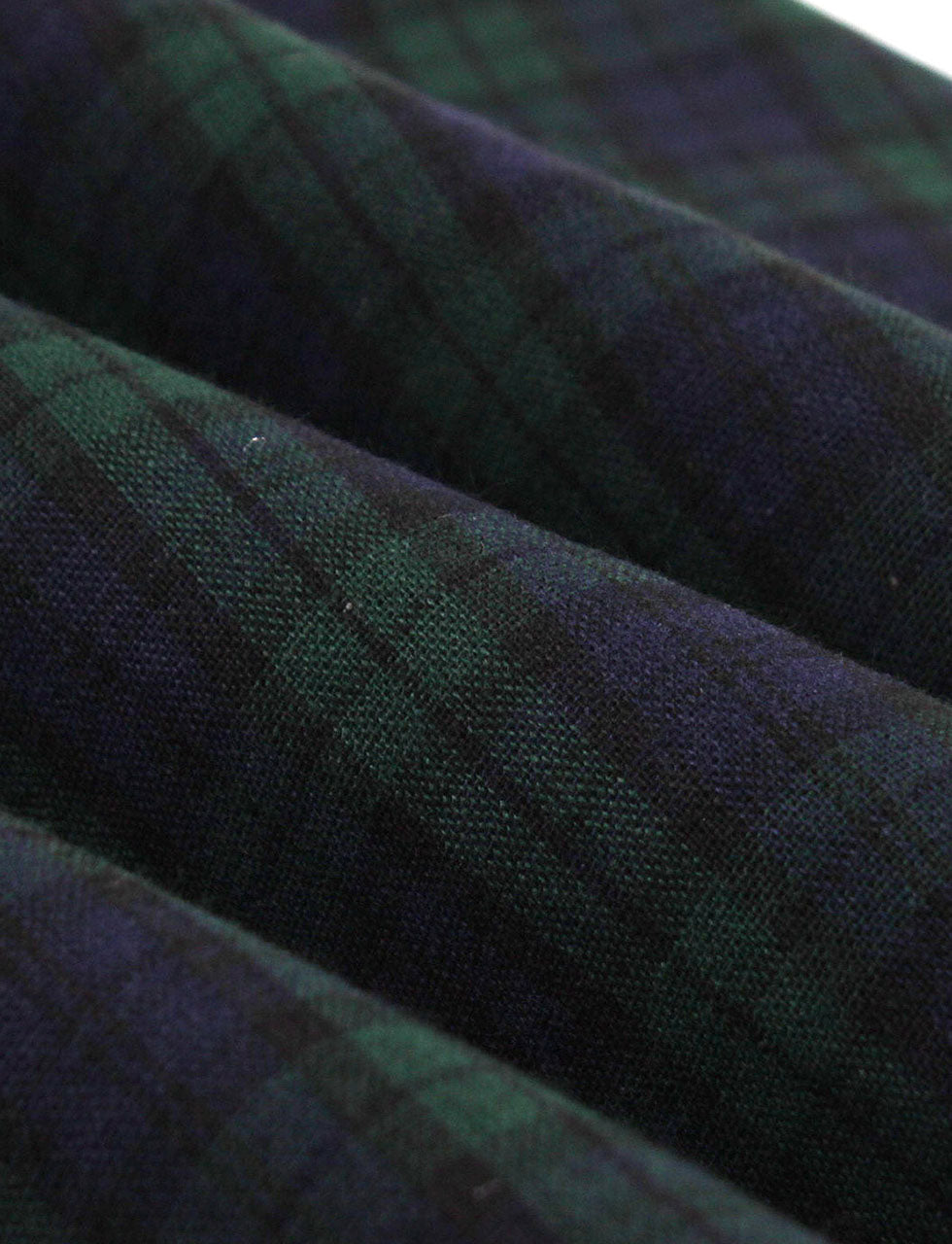 Christmas Green Plaid 1950S Cotton Vintage Dress