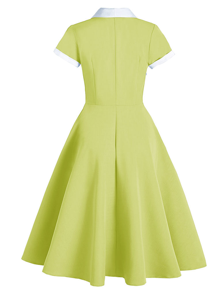 Tuxedo Collar 1950S Dress
