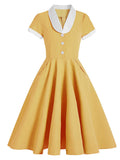 Tuxedo Collar 1950S Dress