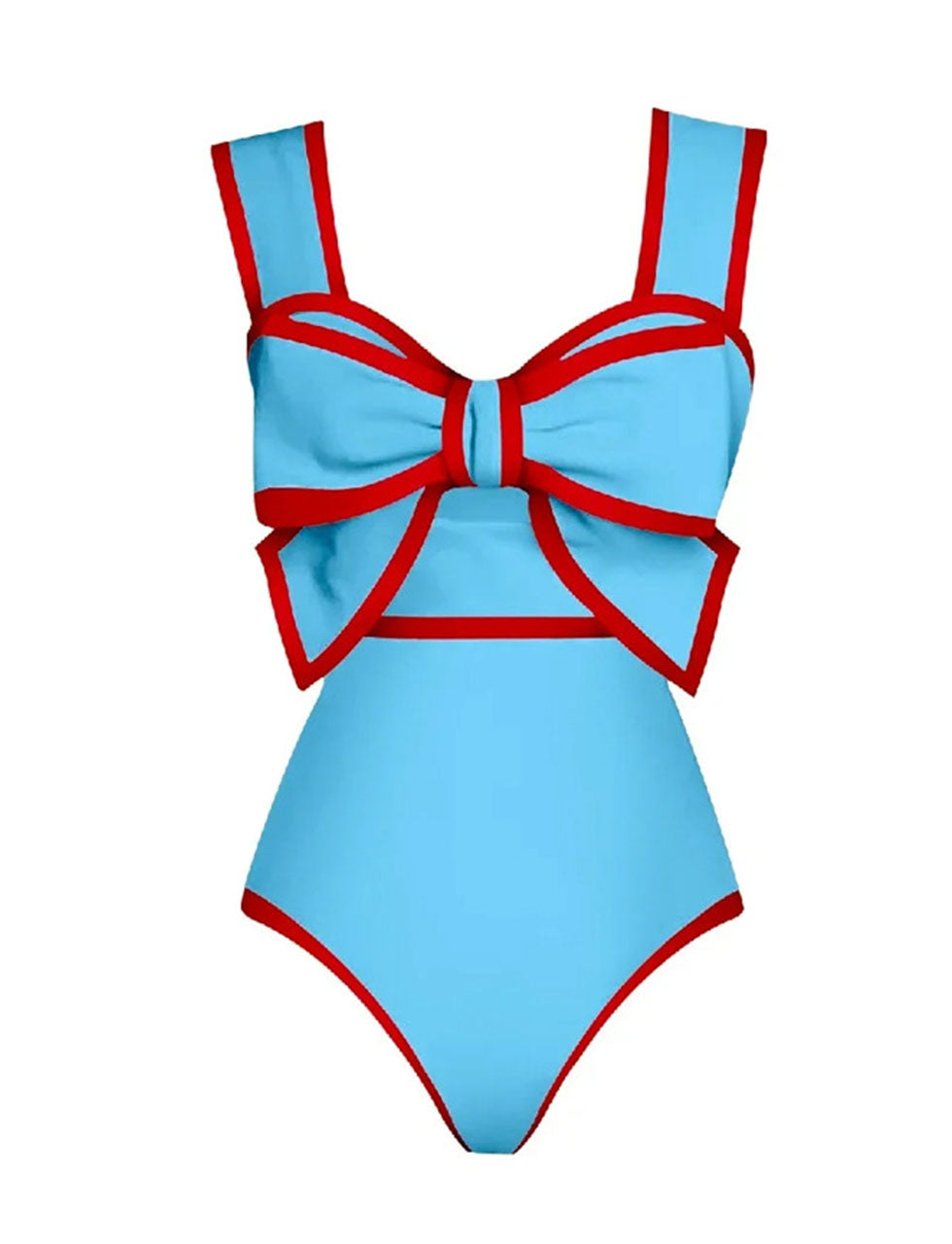 Bow Retro Style One Piece