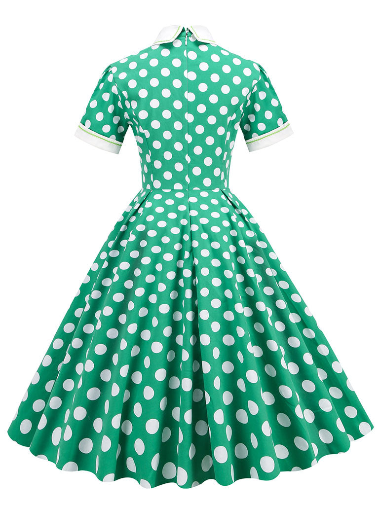 Polka Dots Peter Pan Collar 1950S Dress