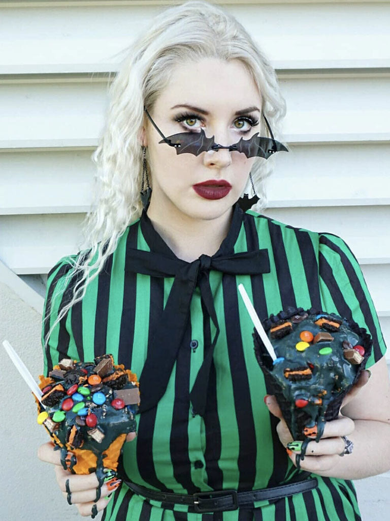 Green and Black Stripe