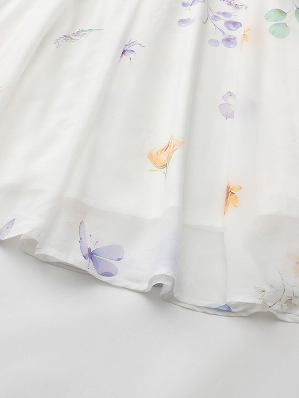 Purple Off-Shoulder Chiffon Dress