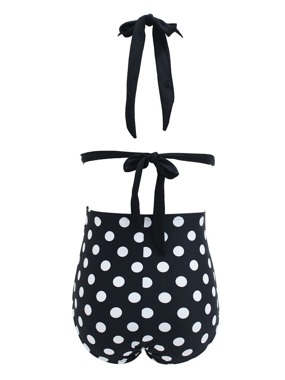 Classical Retro Style Contrast Color Two Pieces Bikini Sets