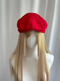 Vibrant Red Beret Cap