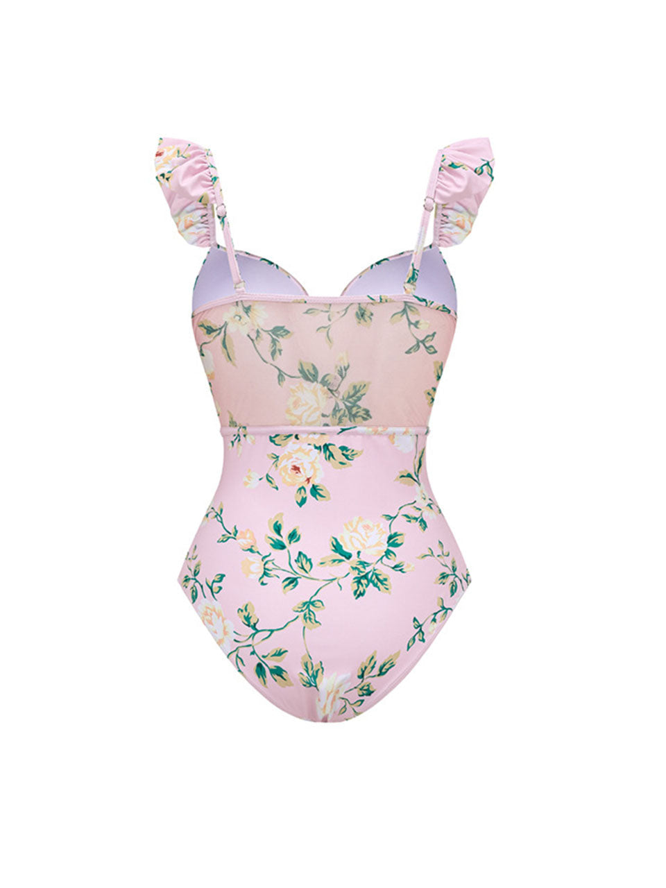 Barbiecore Pink Floral One-Piece Swimsuit