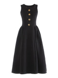 Vintage Audrey Hepburn Style Little Black Dress