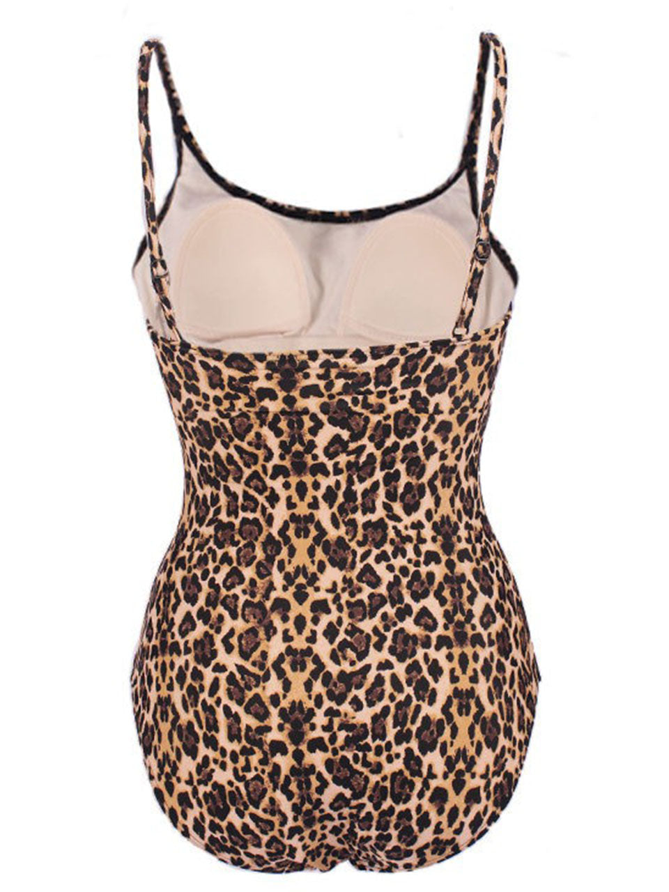 Classic Leopard Print One Piece Swimsuit