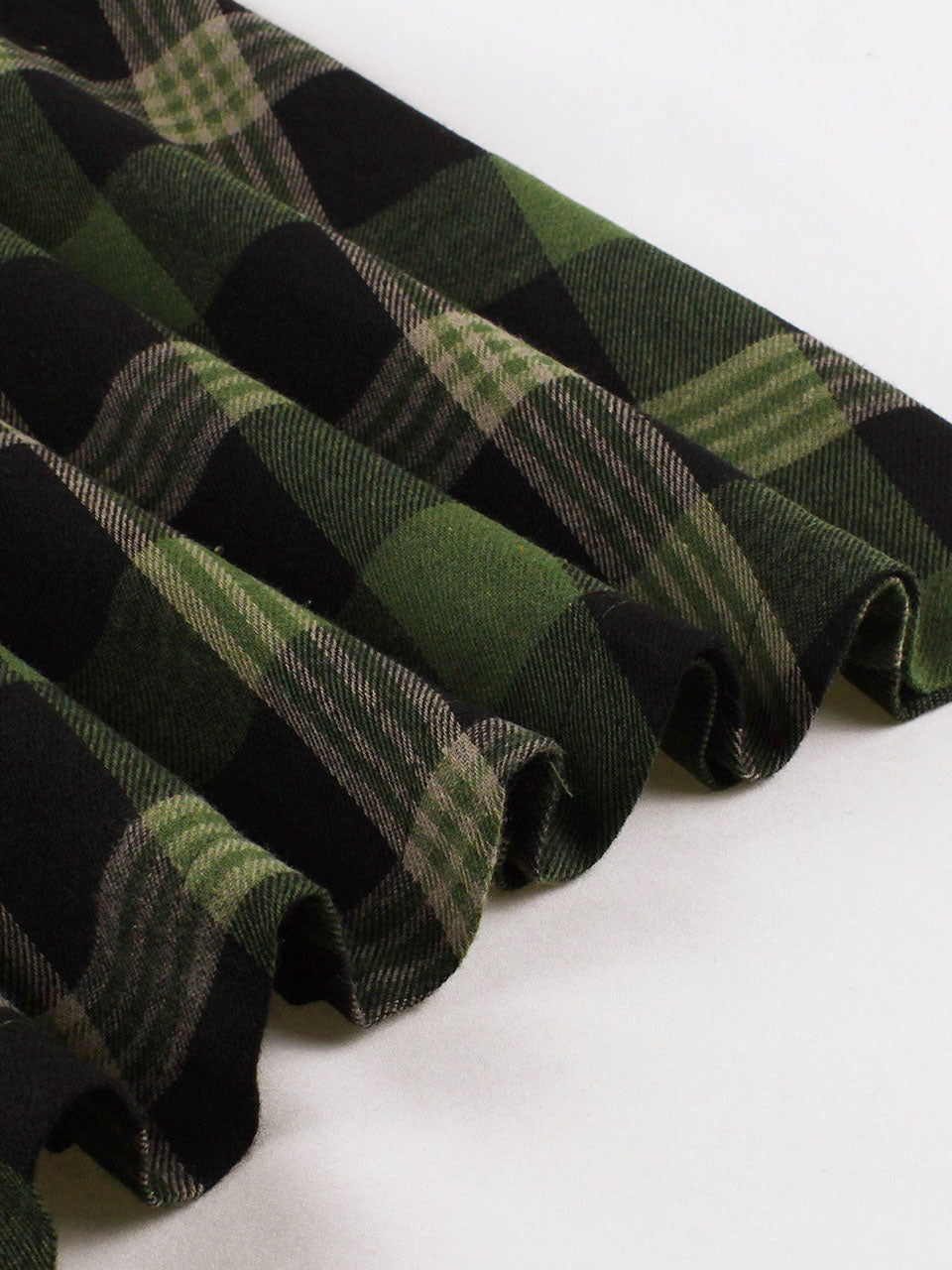 Christmas Green Plaid Vintage Shirt Dress