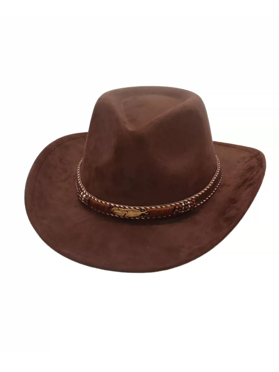 Western Cowboy Hat for â€?Faux Suede Fedora Hat