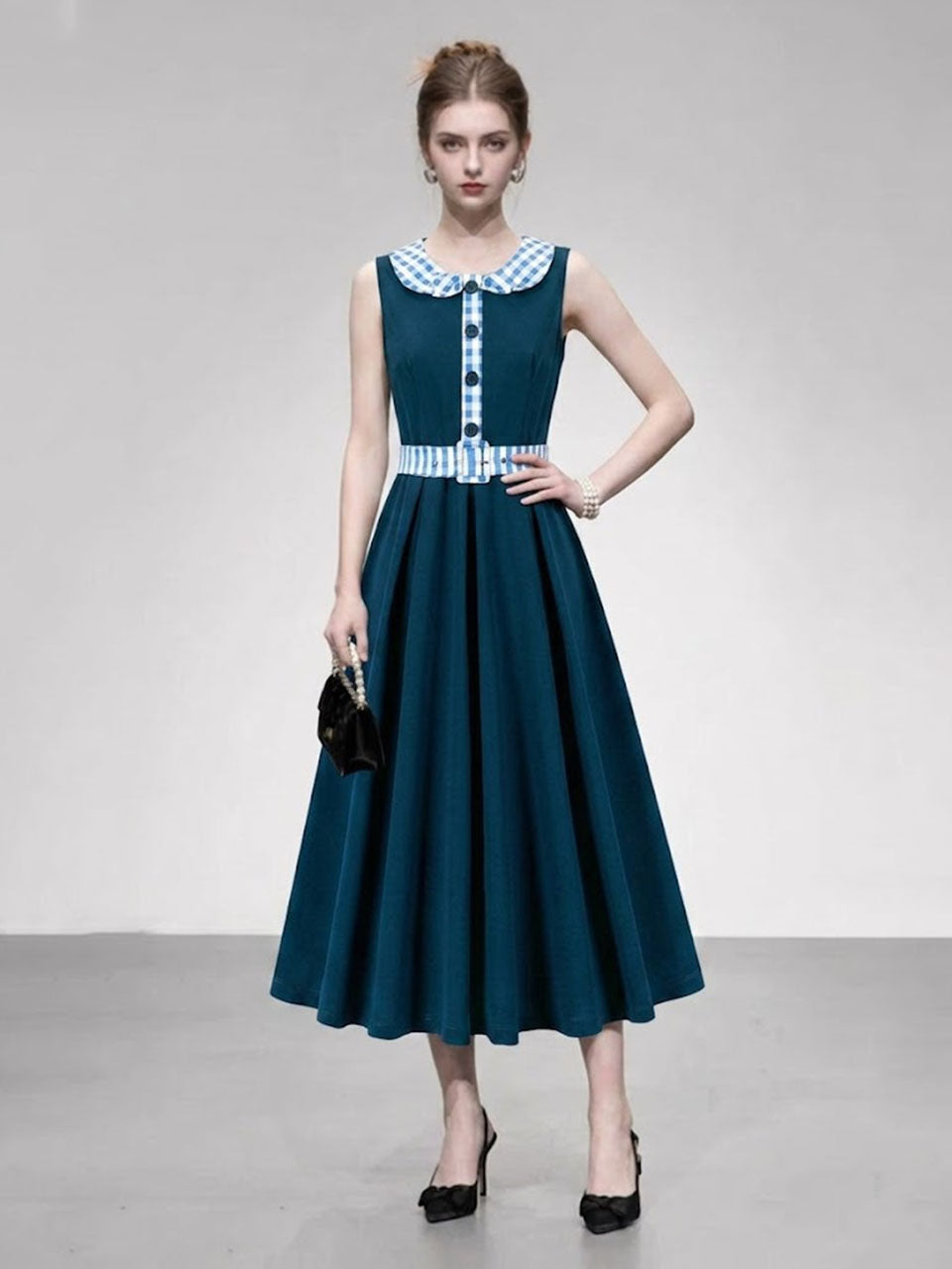 1950s Blue Peter Pan Collar