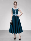 1950s Blue Peter Pan Collar
