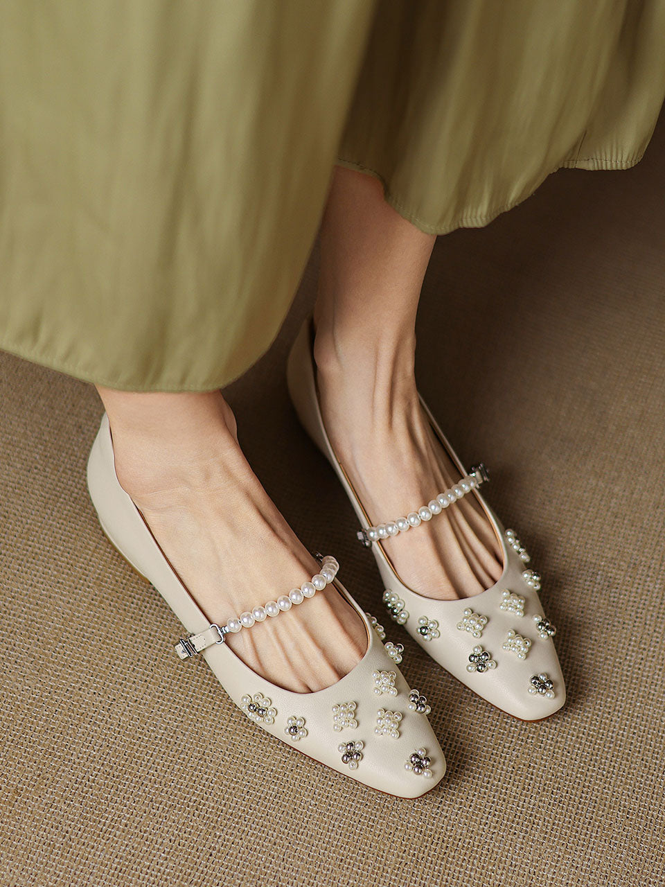 Luxury Mary Jane Flat Vintage Shoes For Women