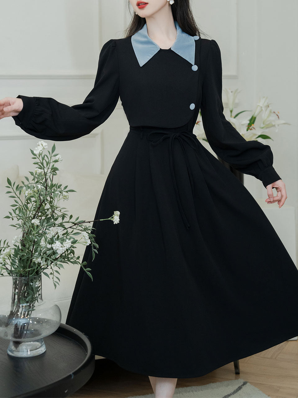 Black 1950S Windbreaker Dress