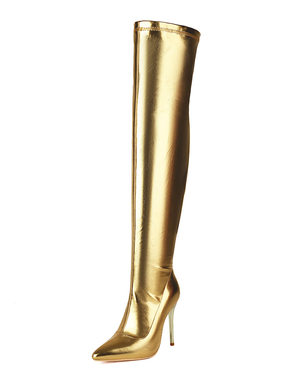 10CM Pointed Toe High Stiletto Heel Over The Knee Warm Boots