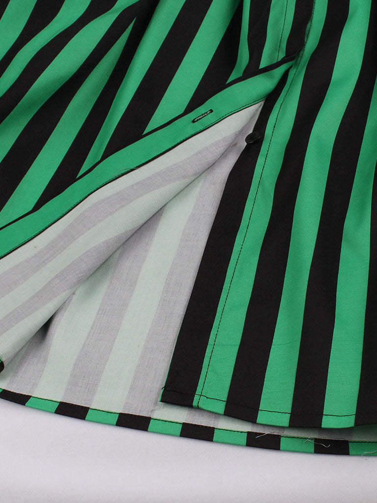 Green and Black Stripe