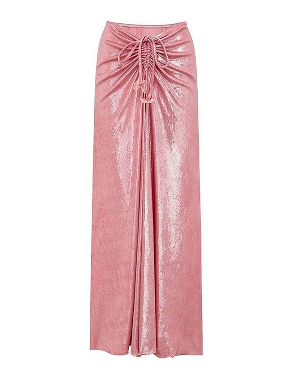 Pink Luminous Fabric One-piece Swimsuit