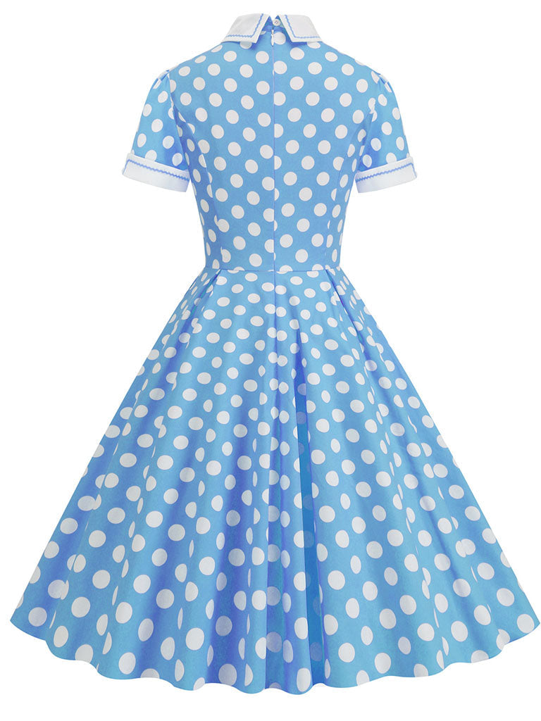 Polka Dots Peter Pan Collar 1950S Dress