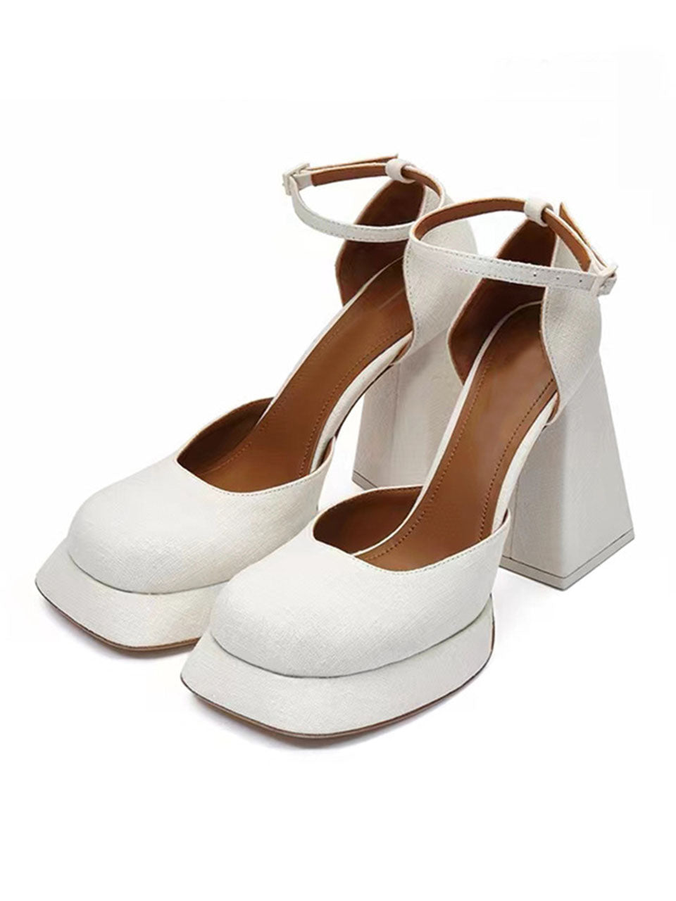 Chunky Heel Mary Jane Square Toe Vintage Shoes