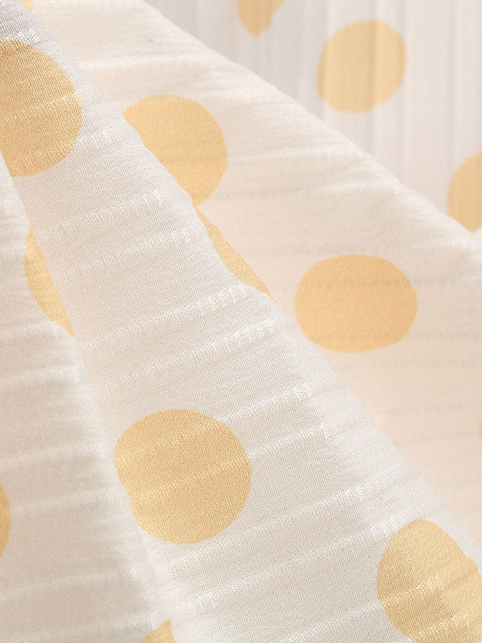 White and Yellow Polka Dots Spaghetti Strap 1950S Vintage Swing Dress