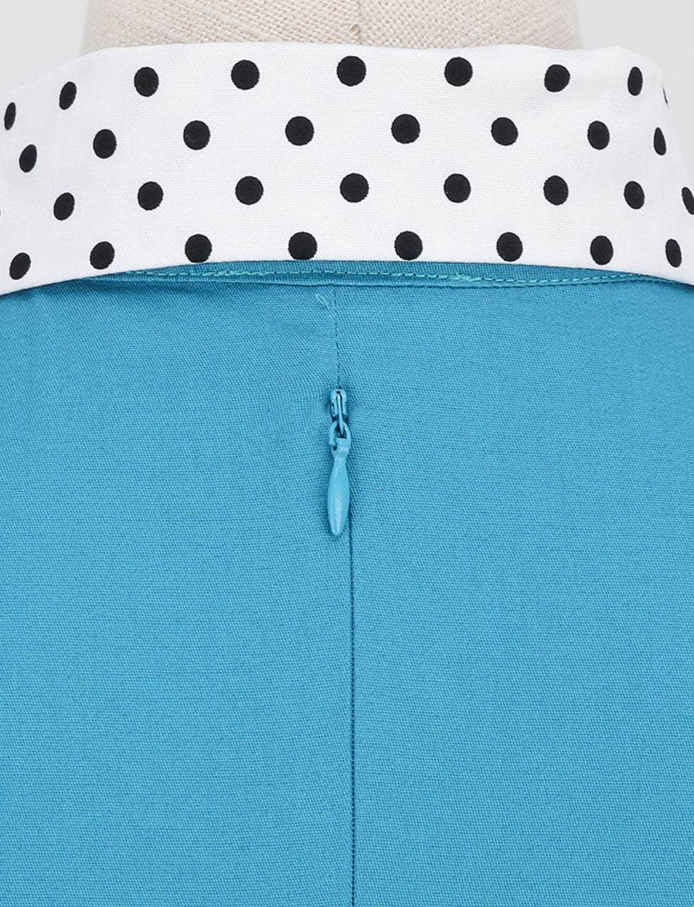 Blue Bowknot Swing Vintage 1950S Dress