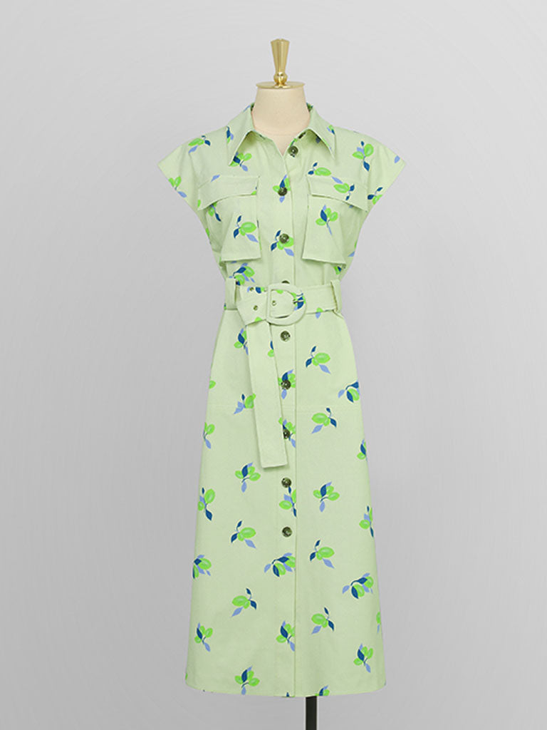 Summer Vintage Styele Fruit Print Shirt 1950S Dress