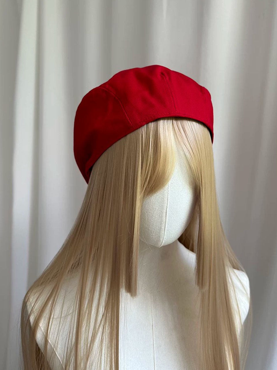 Vibrant Red Beret Cap
