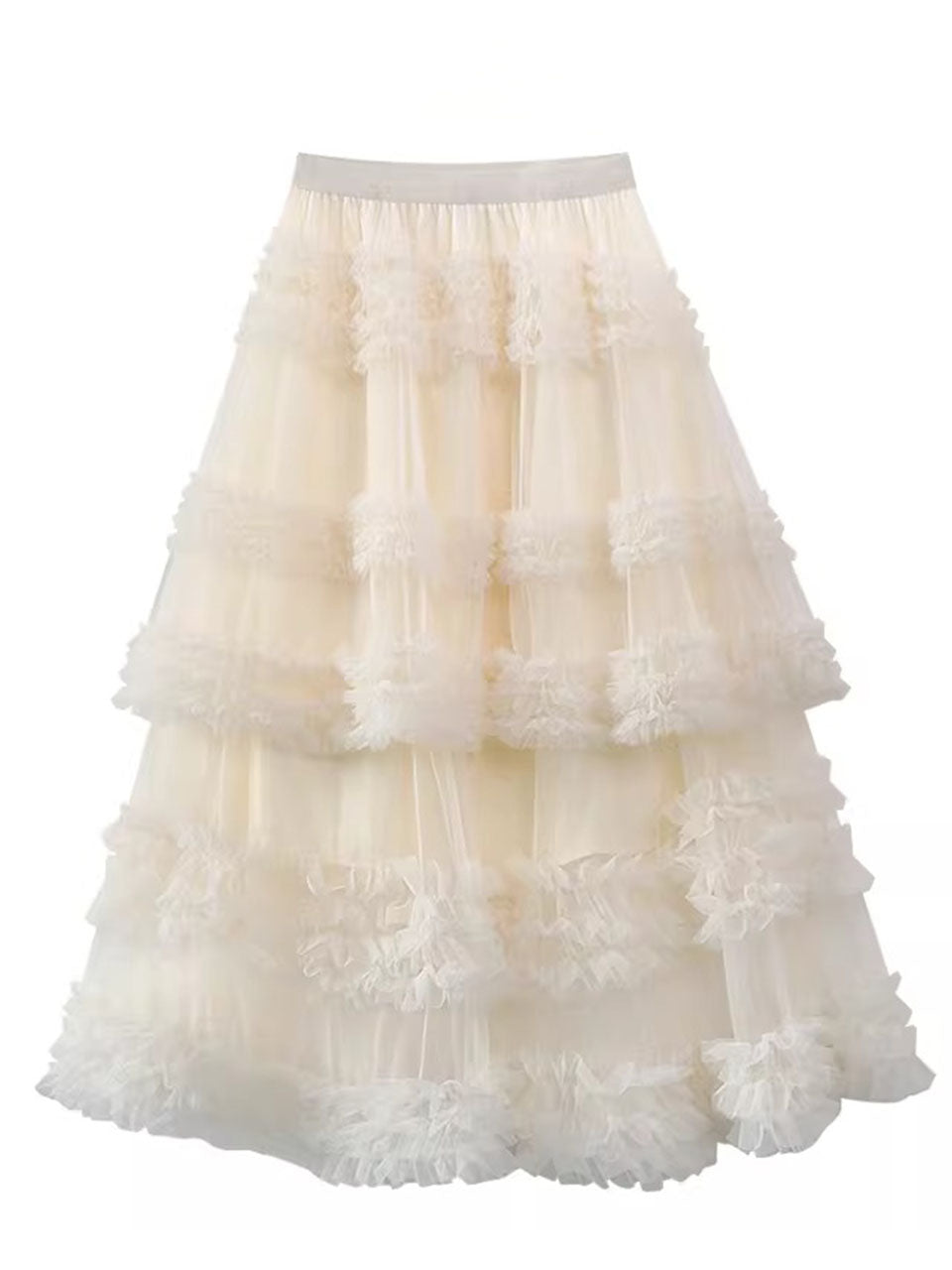 Ruffle Layered Flowy Vintage Circle Skirt