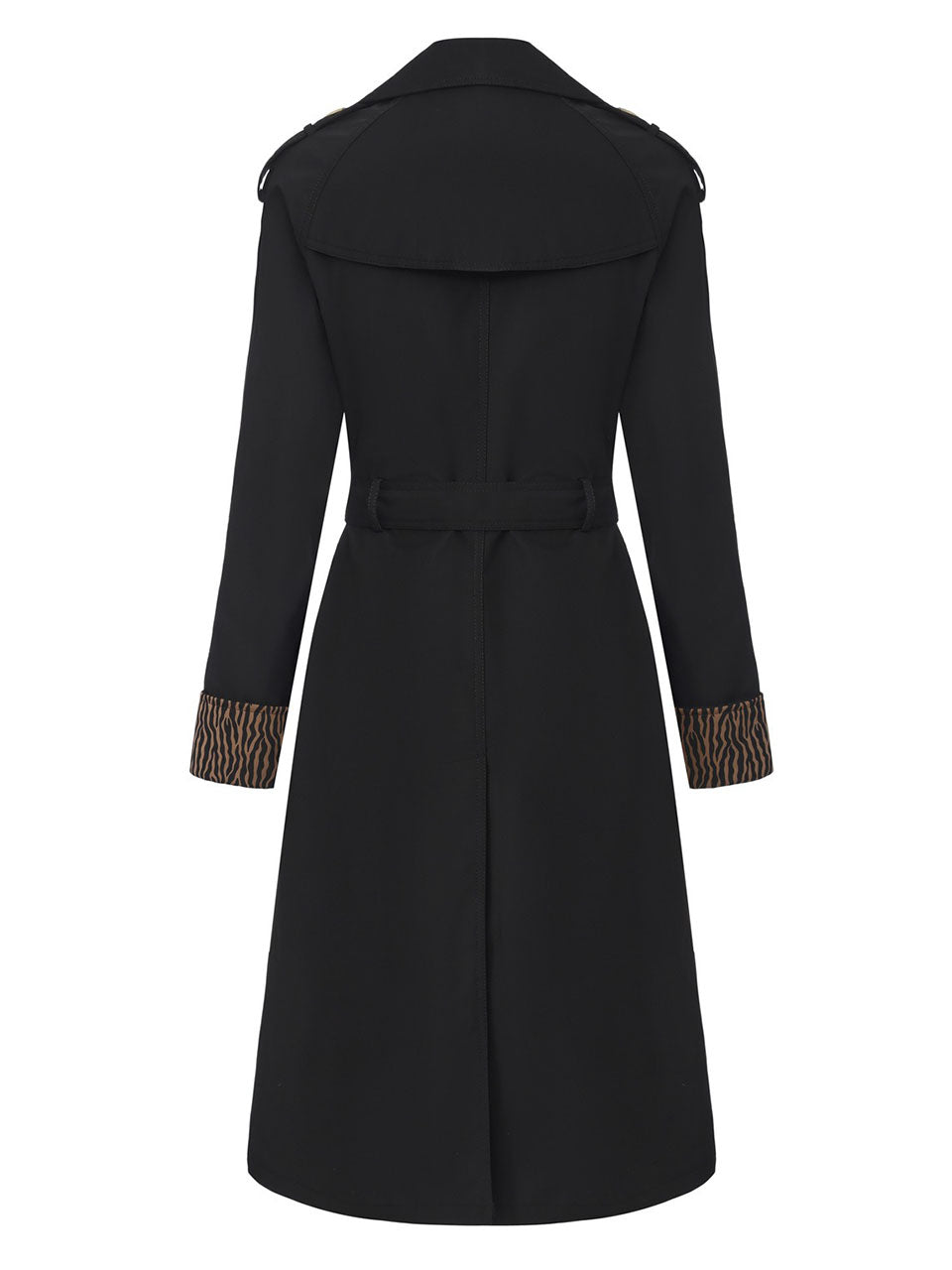 Khaki Double-Breasted Trench Coat
