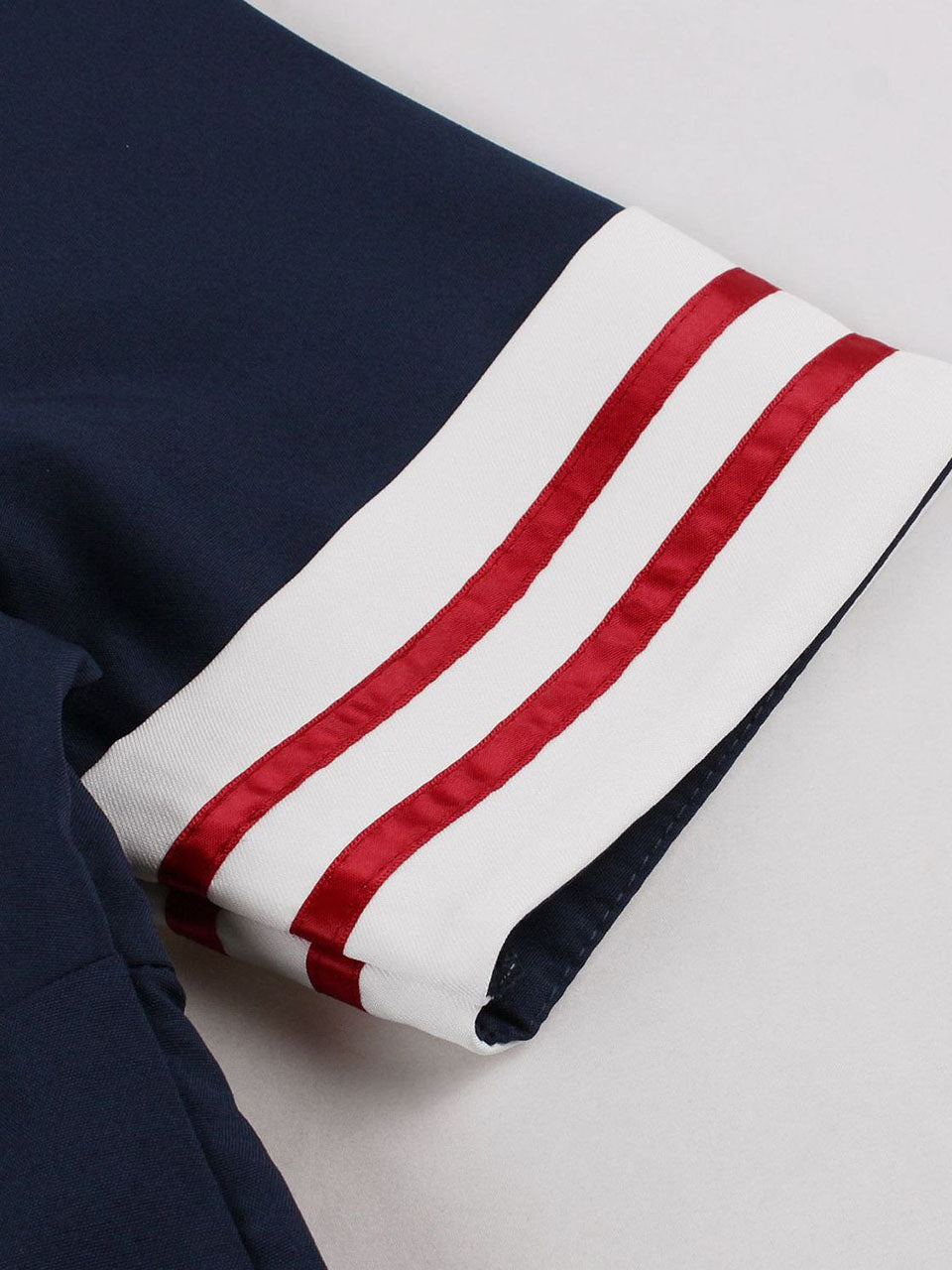 1950s Vintage Sailor Dress Retro Rockabilly V-Neck Swing Dress