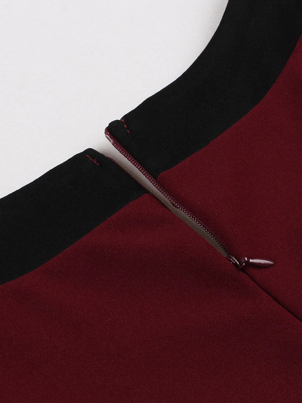 Wine Red Vintage Dress