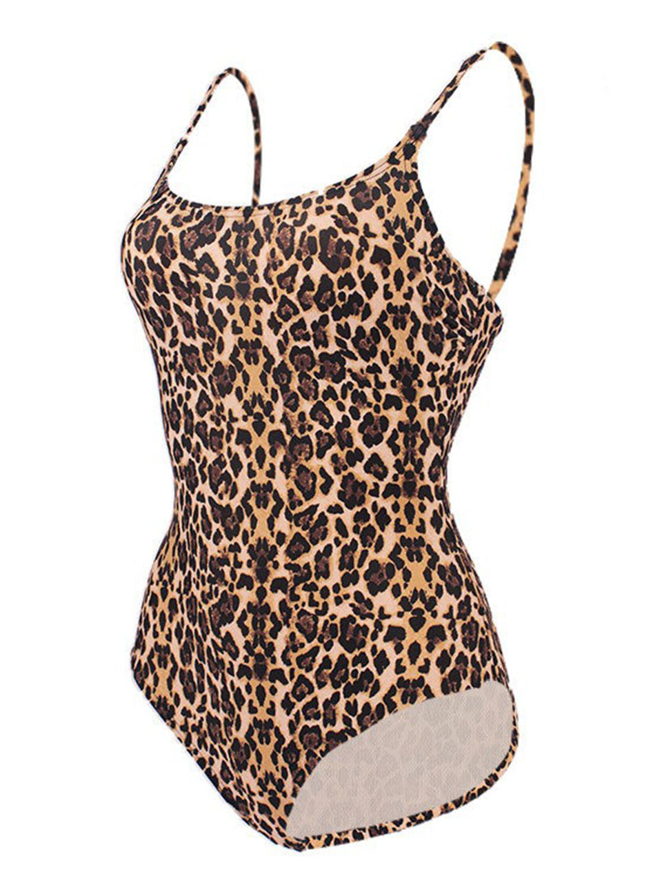 Classic Leopard Print One Piece Swimsuit