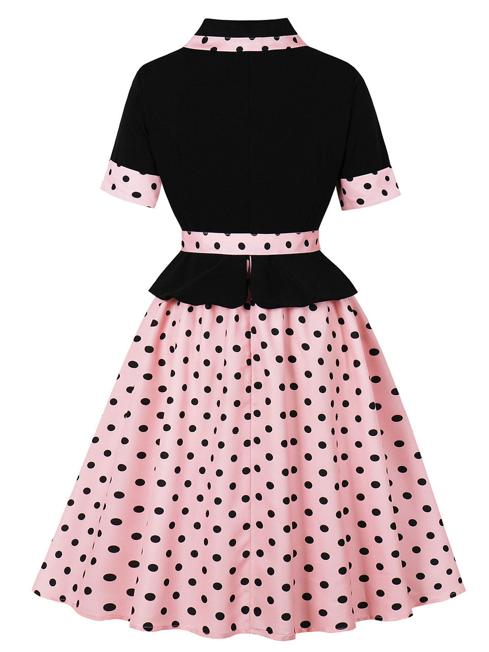 Ladybug Inspired Red and Black Polka Dot Shirt Dress