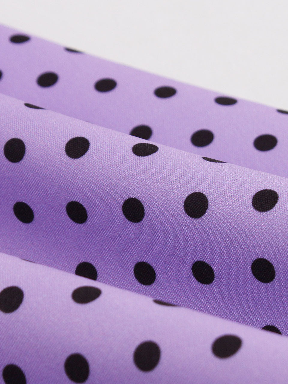 Audrey Hepburn Style Polka Dots 1950s Puff Sleeve Vintage Dress