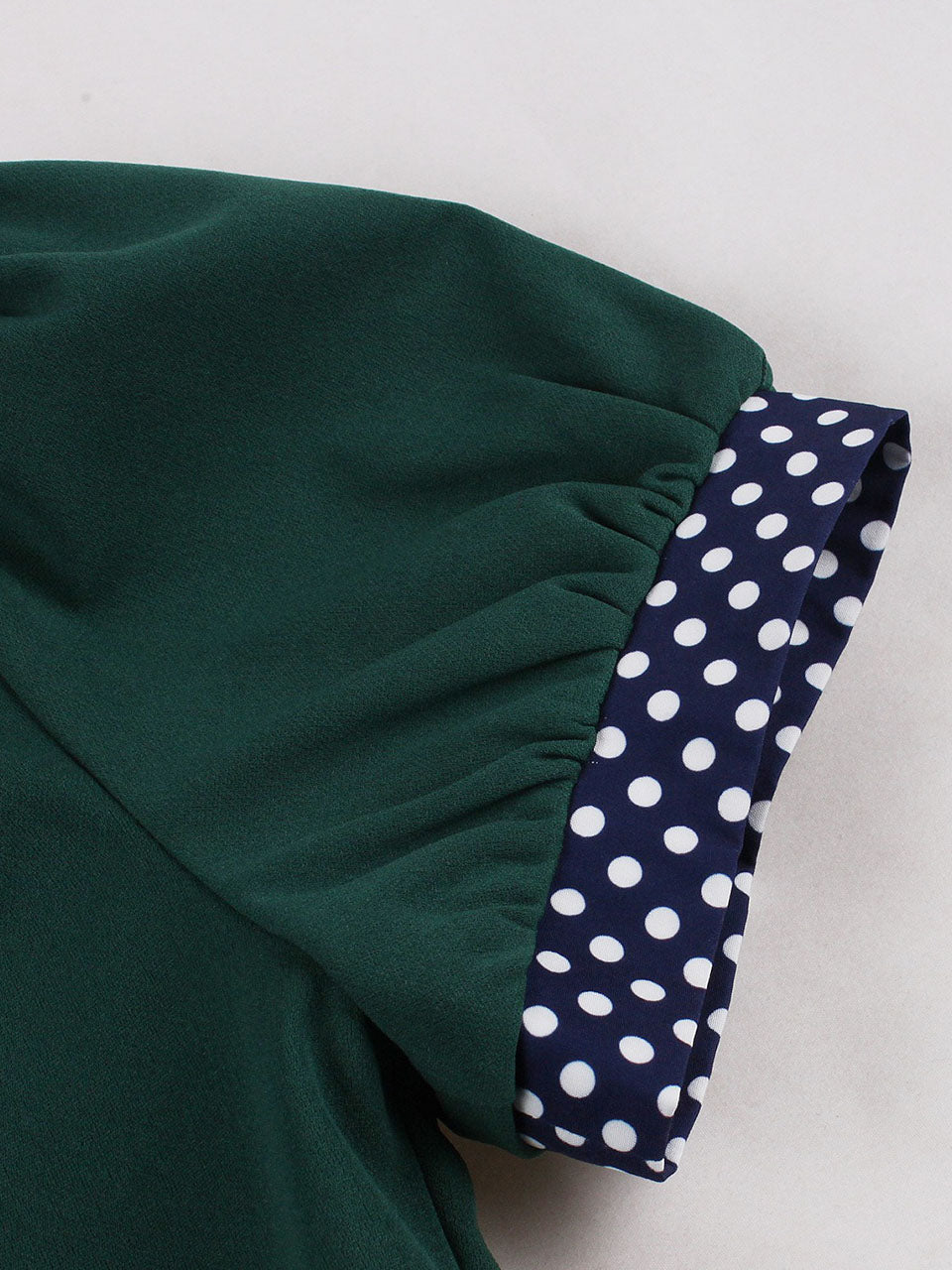 Vintage 1950s Baby Blue Polka Dot Ruffles Swing Dress