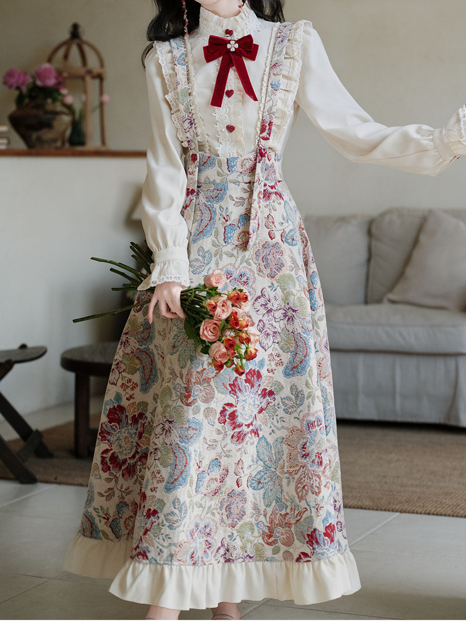2PS Victorian White Blouse