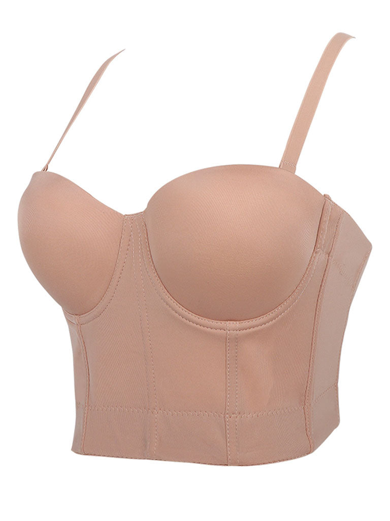 Solid Color Corset Camisole Top