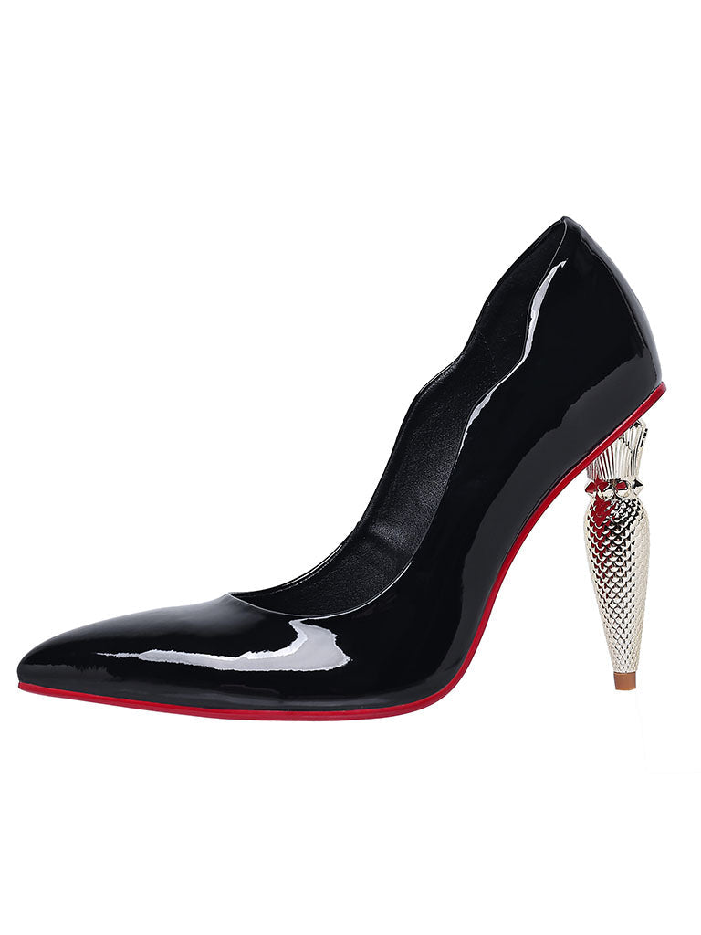 Purple Luxury Strap Bullet Heels Stiletto Vintage Shoes For Women