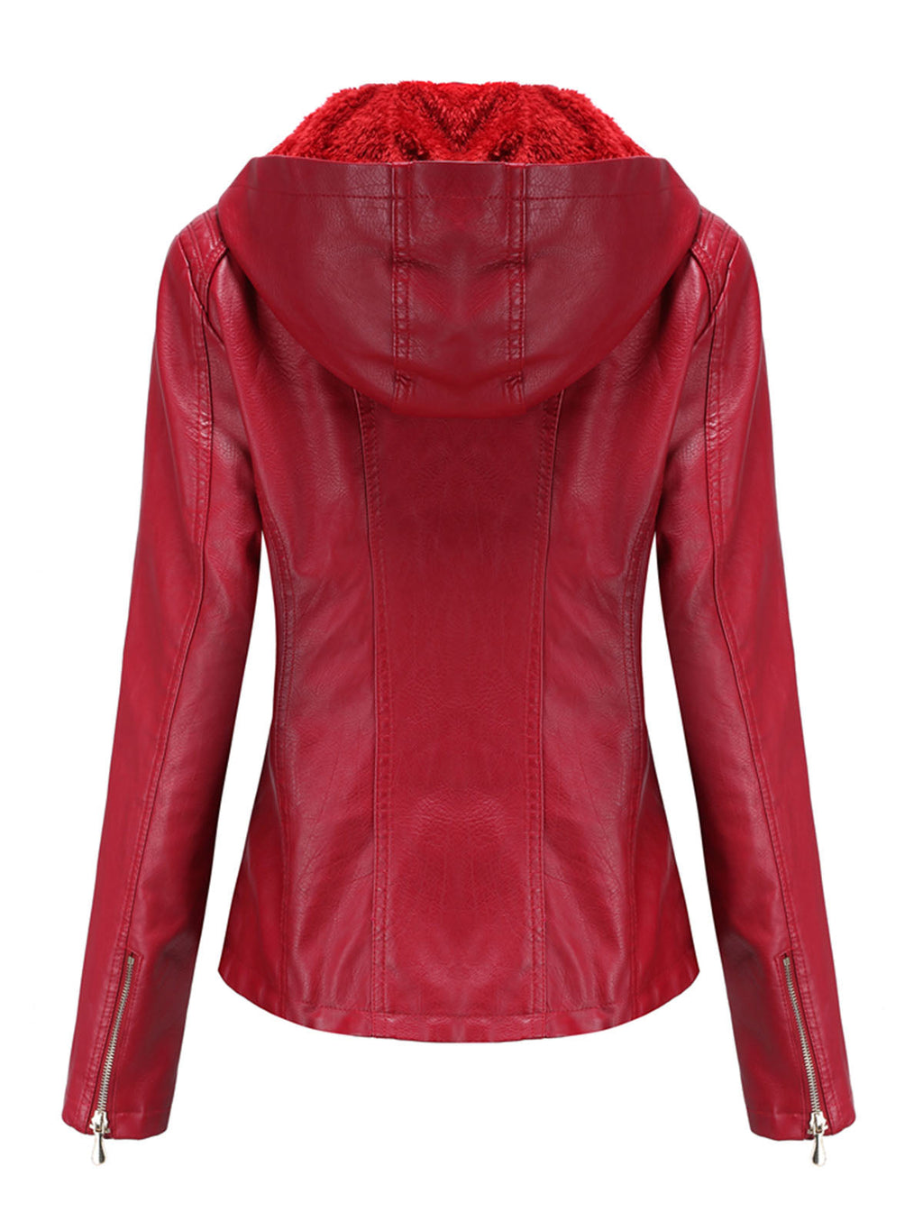 Street Winter Outfits Long Sleeve PU Leather
