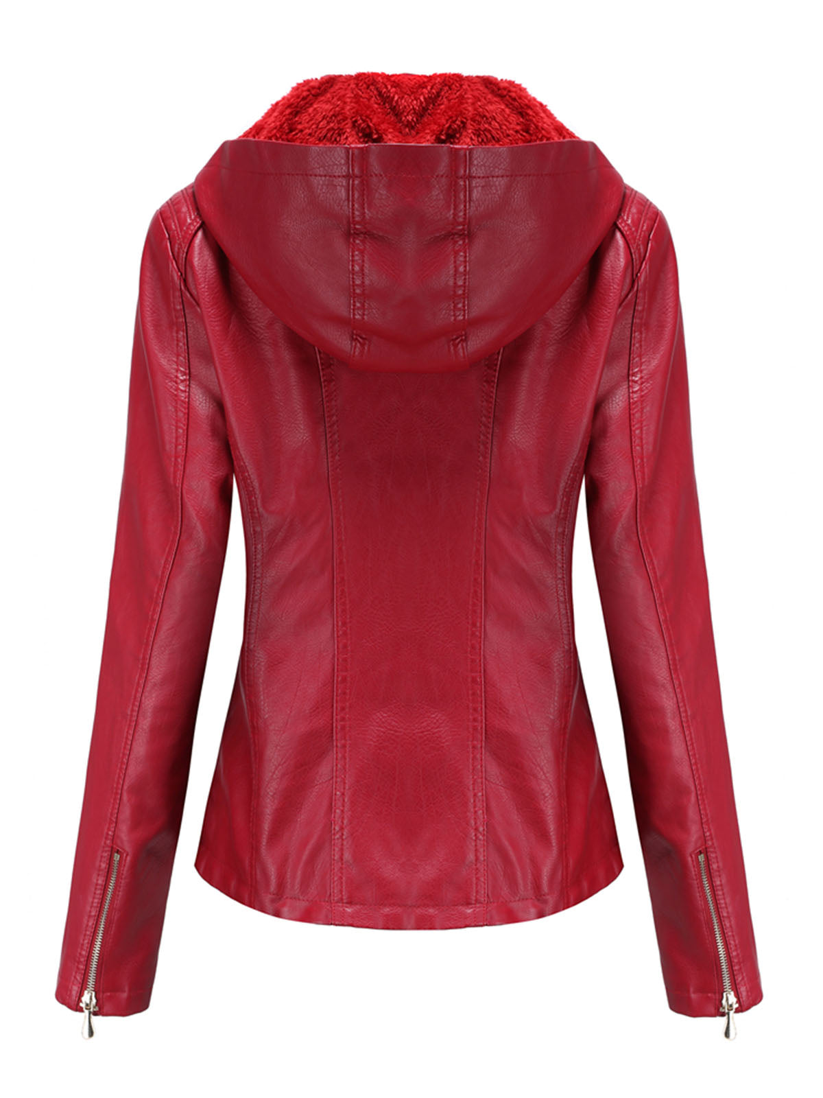 Street Winter Outfits Long Sleeve PU Leather