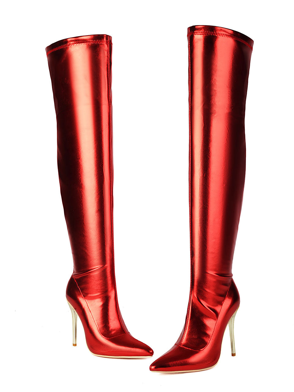10CM Pointed Toe High Stiletto Heel Over The Knee Warm Boots