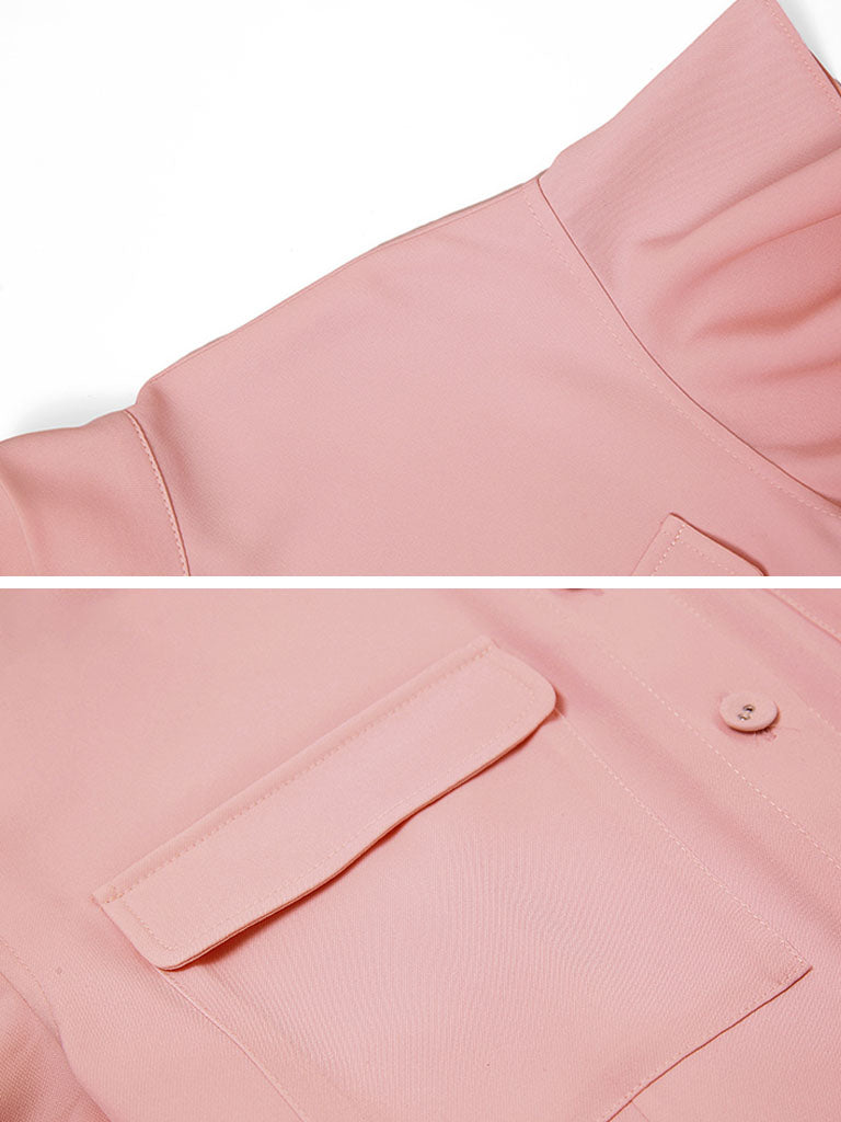 Pink Ruffles 1950S Vintage Jumpsuit