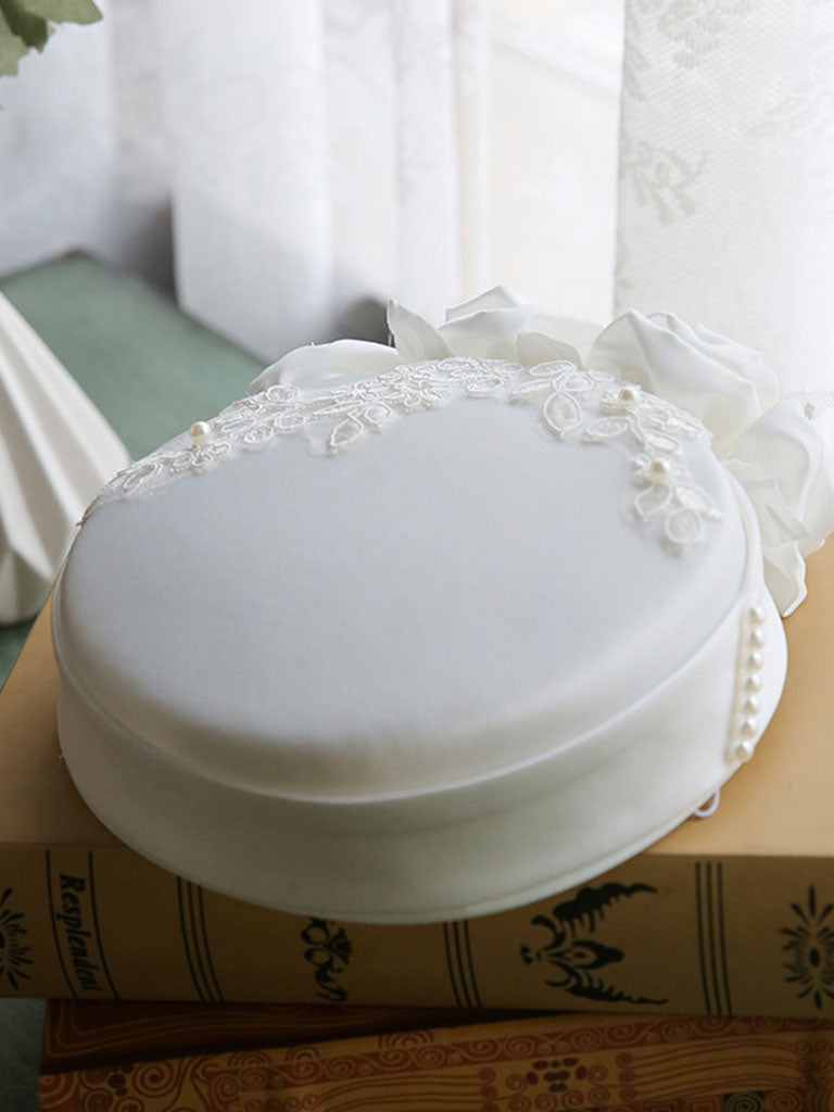White 1950S Pillbox Hat