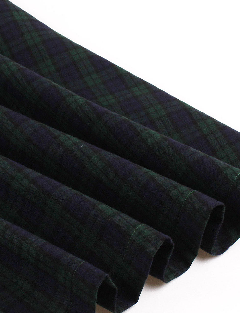Christmas Green Plaid 1950S Cotton Vintage Dress